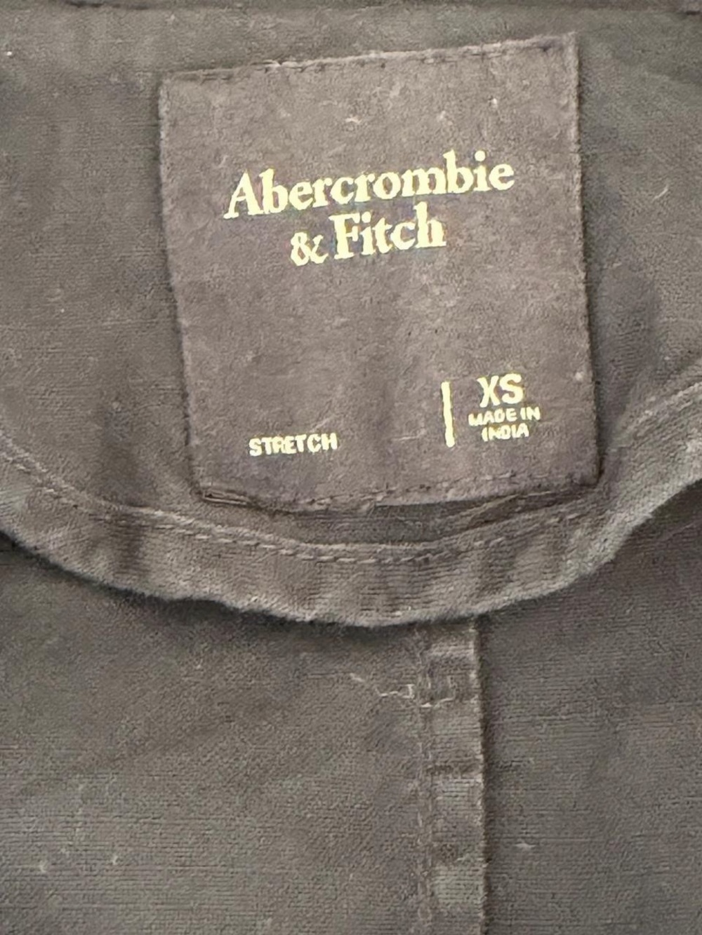 Navy Abercrombie & Fitch Stretch Blazer (XS) - Picture 7 of 7